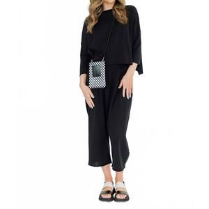 NEW EVAM EVA cotton pants in black